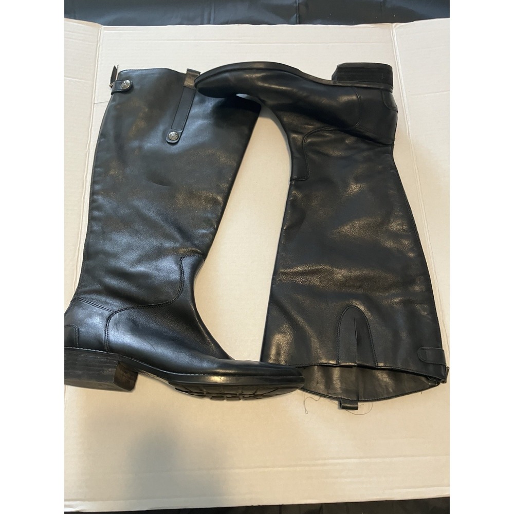 Sam Edelman New Black Genuine Leather Riding Boots – Wide Calf, Size 10